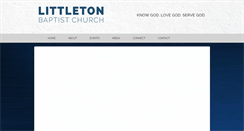 Desktop Screenshot of littletonbaptist.org