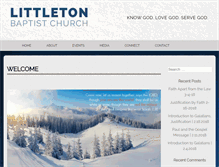 Tablet Screenshot of littletonbaptist.org